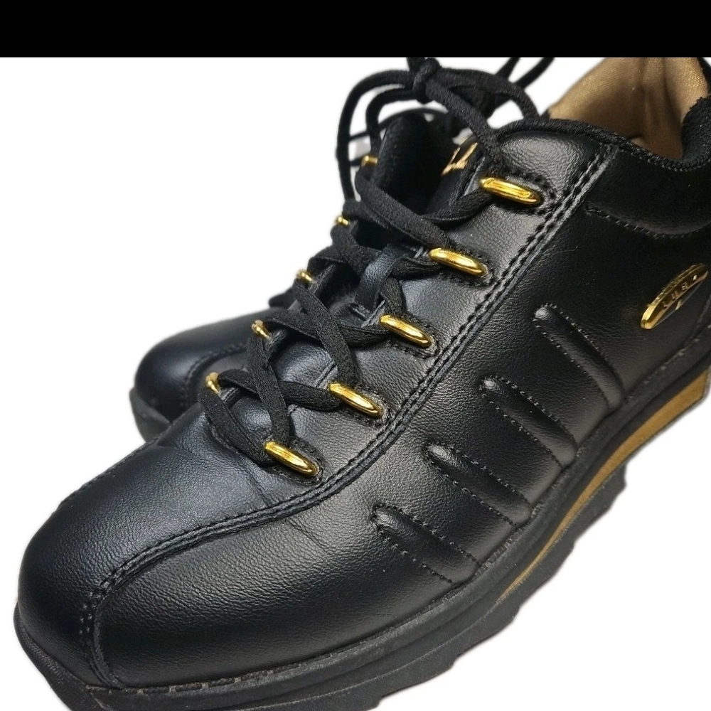 Lugz Black and Gold Men's Athletic Shoes
